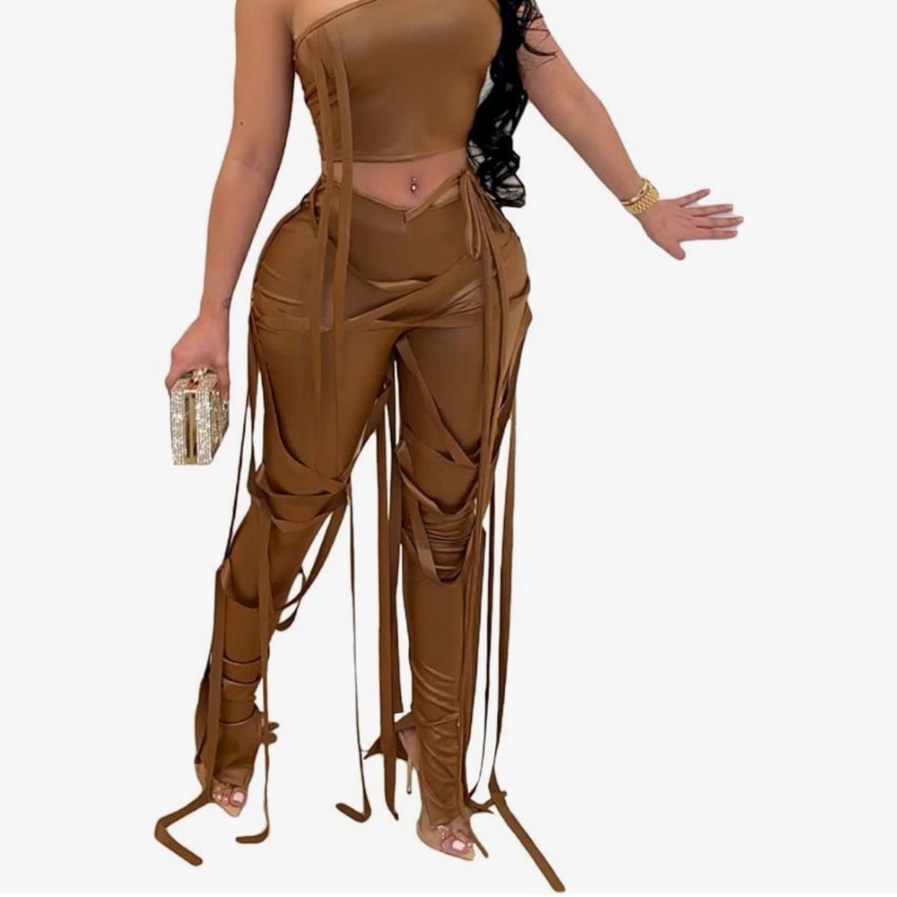 Chocolate Fringe Set